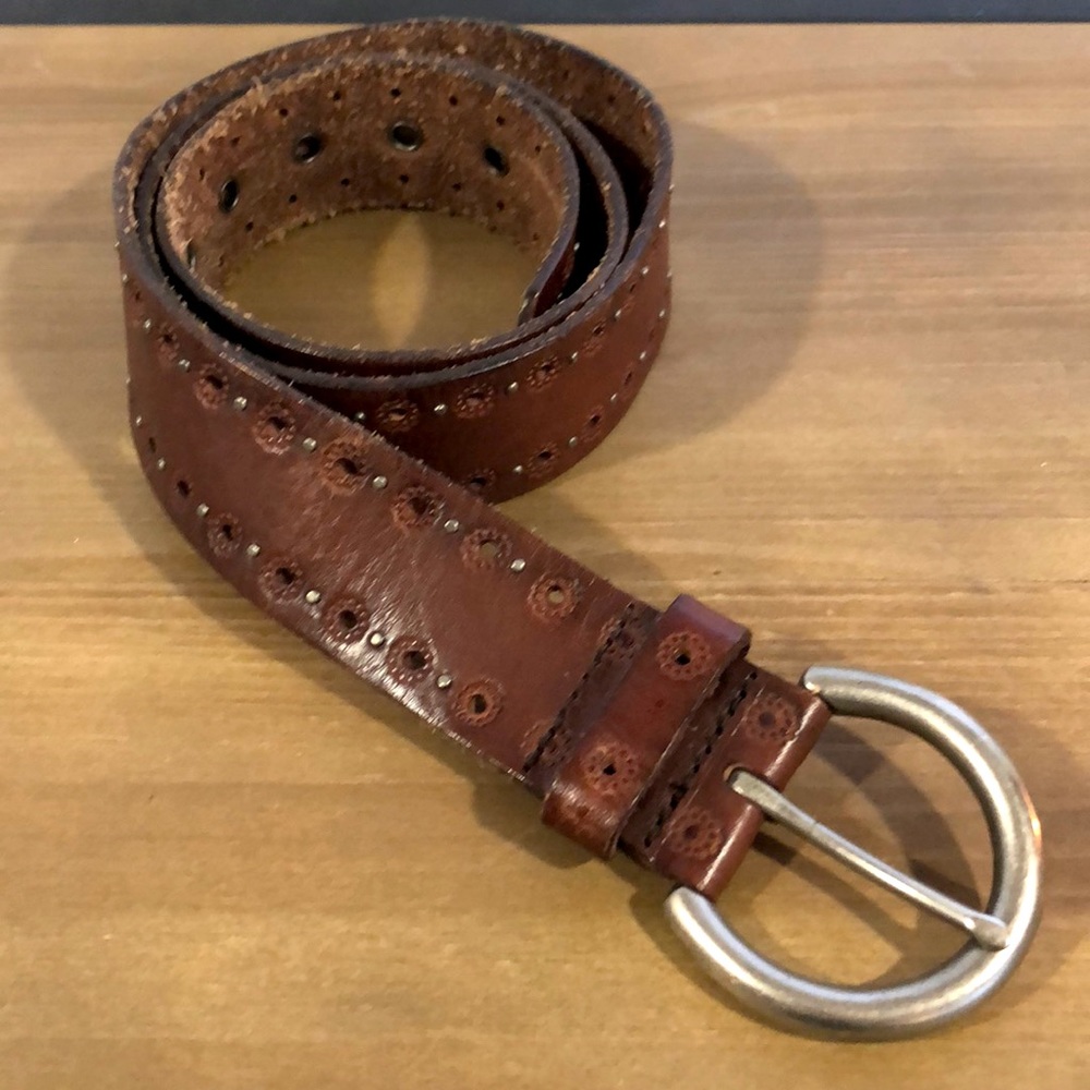 Leather belt